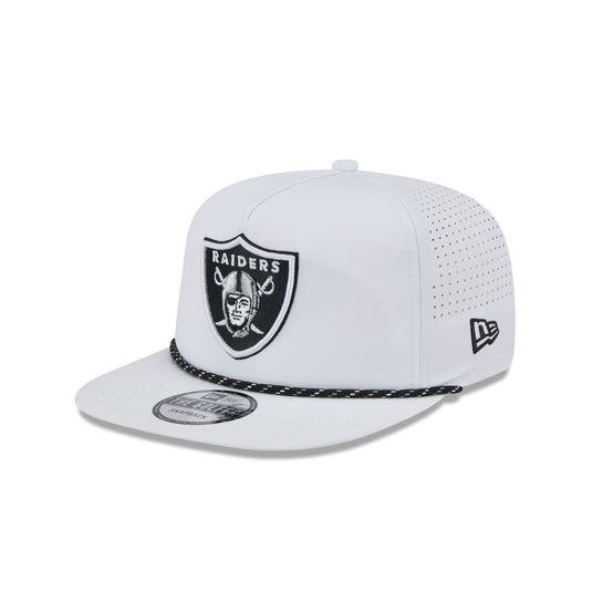 Las Vegas Raiders Optic White Performance Rope Golfer Hat - New Era Cap