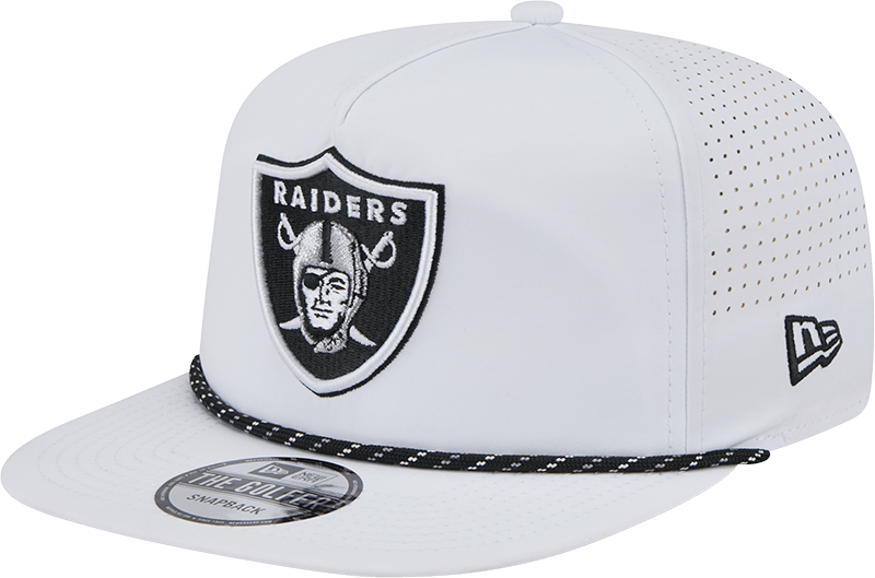 Las Vegas Raiders Optic White Performance Rope Golfer Hat
