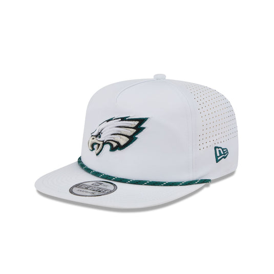 Philadelphia Eagles Optic White Performance Rope Golfer Hat - New Era Cap