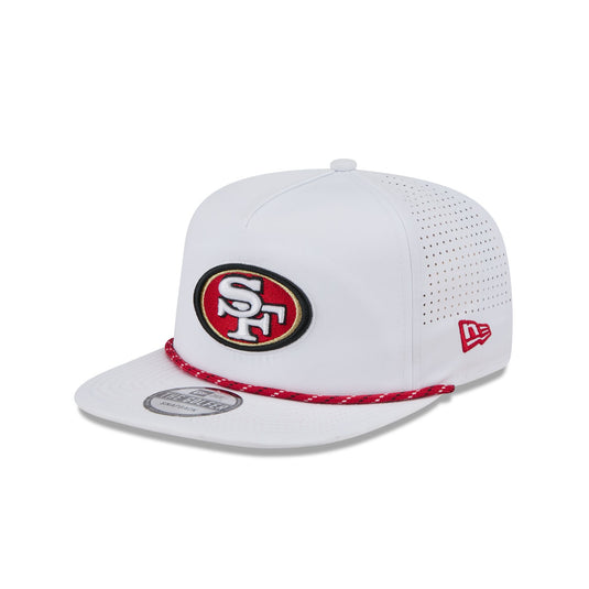 San Francisco 49ers Optic White Performance Rope Golfer Hat - New Era Cap