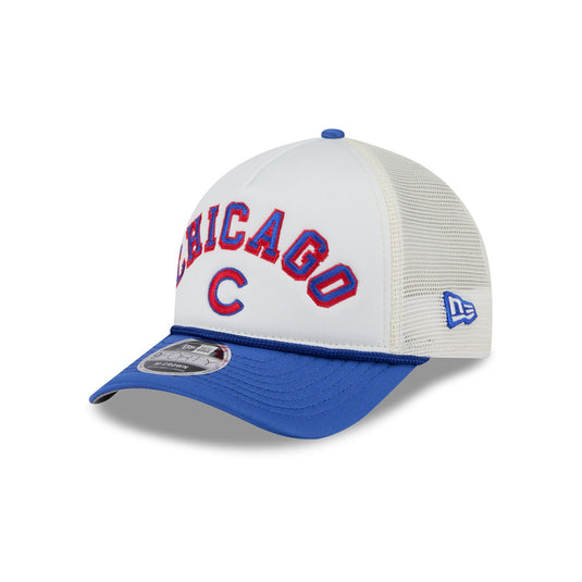 Chicago Cubs Chrome Arch 9FORTY M-Crown A-Frame Trucker Hat - New Era Cap
