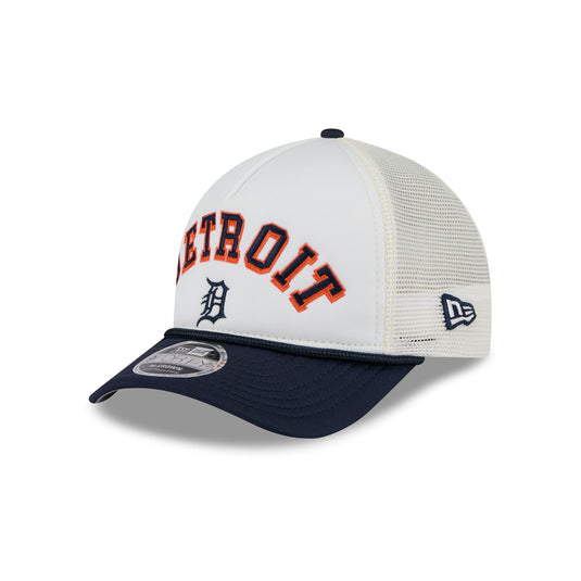 Detroit Tigers Chrome Arch 9FORTY M-Crown A-Frame Trucker Hat - New Era Cap