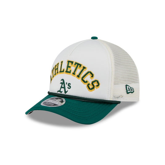 Athletics Chrome Arch 9FORTY M-Crown A-Frame Trucker Hat - New Era Cap
