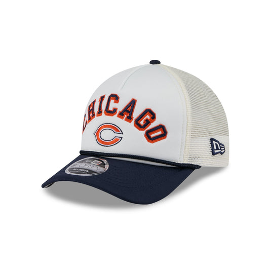 Chicago Bears Chrome Arch 9FORTY M-Crown A-Frame Trucker Hat - New Era Cap