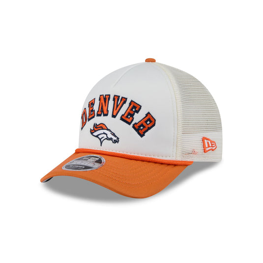 Denver Broncos Chrome Arch 9FORTY M-Crown A-Frame Trucker Hat - New Era Cap