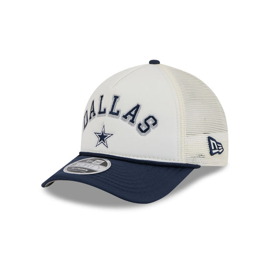 Dallas Cowboys Chrome Arch 9FORTY M-Crown A-Frame Trucker Hat - New Era Cap