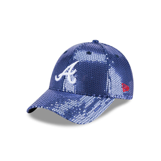 Atlanta Braves Sequin Women's 9FORTY Adjustable Hat - New Era Cap