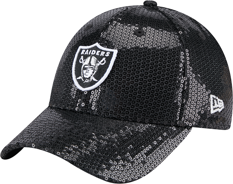 Las Vegas Raiders Sequin Women's 9FORTY Adjustable Hat