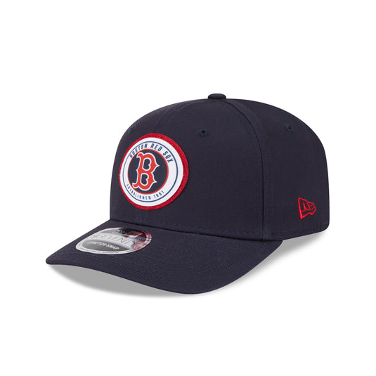 Boston Red Sox Circle Patch 9SEVENTY Stretch-Snap Hat - New Era Cap