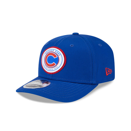 Chicago Cubs Circle Patch 9SEVENTY Stretch-Snap Hat - New Era Cap