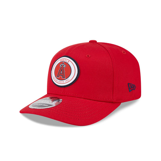 Los Angeles Angels Circle Patch 9SEVENTY Stretch-Snap Hat - New Era Cap