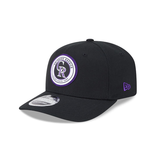 Colorado Rockies Circle Patch 9SEVENTY Stretch-Snap Hat - New Era Cap