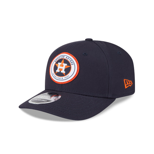 Houston Astros Circle Patch 9SEVENTY Stretch-Snap Hat - New Era Cap