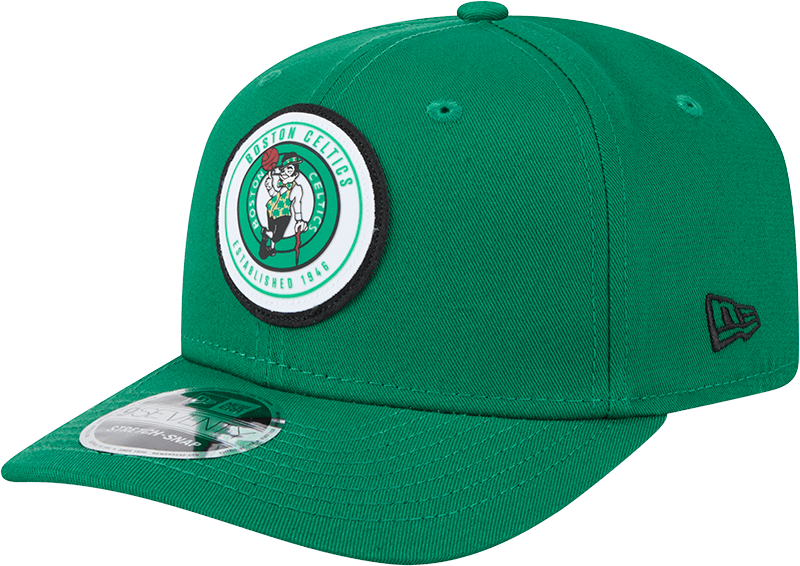 Boston Celtics Circle Patch 9SEVENTY Stretch-Snap Hat