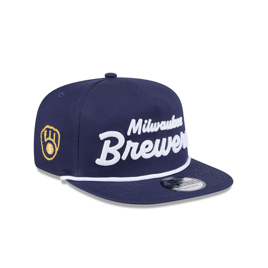 Milwaukee Brewers Team Text Golfer Hat - New Era Cap