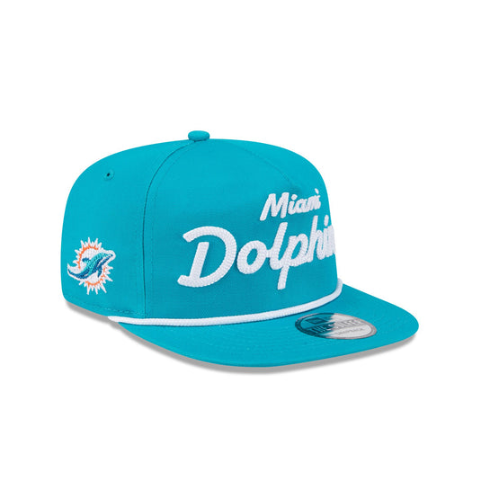 Miami Dolphins Team Text Golfer Hat - New Era Cap