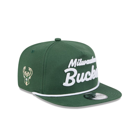 Milwaukee Bucks Team Text Golfer Hat - New Era Cap