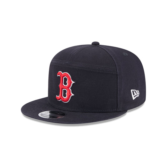 Boston Red Sox Cotton Canvas Split Panel 9FIFTY Trucker Hat - New Era Cap