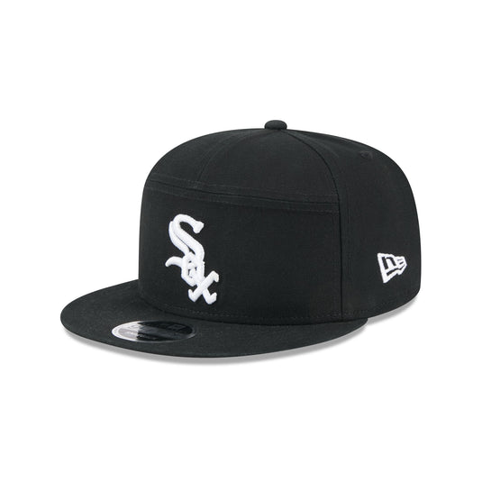 Chicago White Sox Cotton Canvas Split Panel 9FIFTY Trucker Hat - New Era Cap