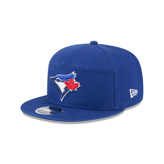 Toronto Blue Jays Cotton Canvas Split Panel 9FIFTY Trucker Hat - New Era Cap