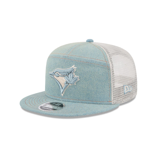 Toronto Blue Jays Denim Split Panel 9FIFTY Trucker Hat - New Era Cap