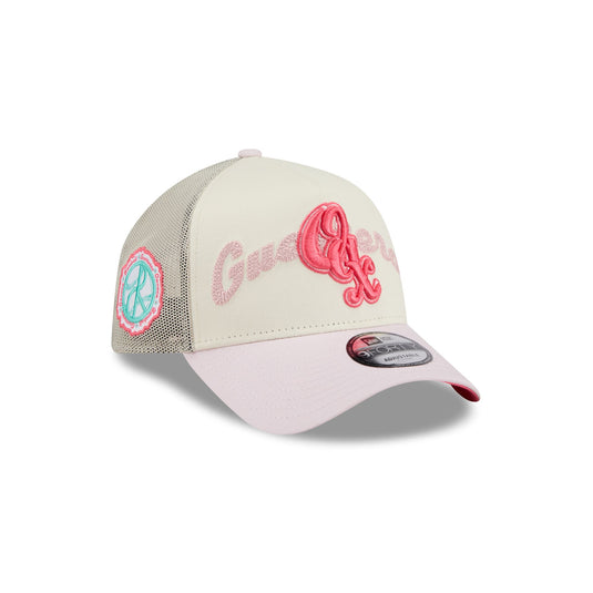 Guerreros de Oaxaca Stacked Wordmark 9FORTY A-Frame Snapback Hat - New Era Cap