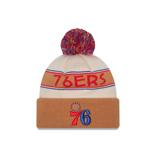 Philadelphia 76ers 2025 All-Star Game Fan Pack Pom Knit Hat - New Era Cap