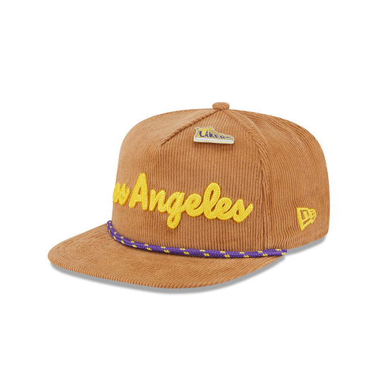 Los Angeles Lakers 2025 All-Star Game Fan Pack Corduroy Golfer Hat - New Era Cap
