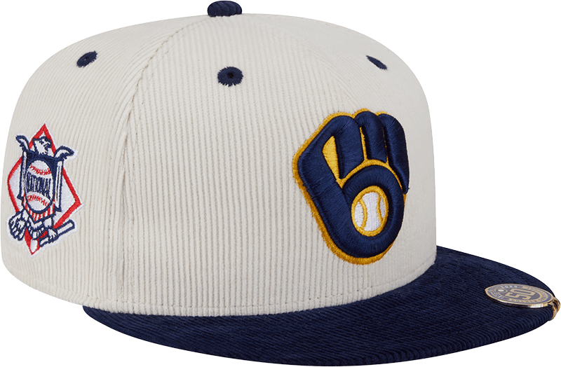 Milwaukee Brewers Two Tone Cord 59FIFTY Fitted Hat
