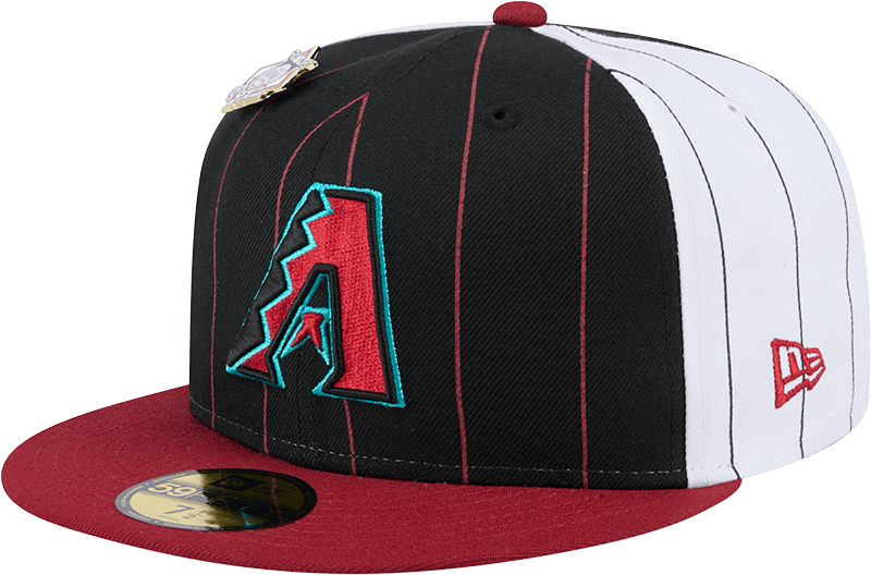Arizona Diamondbacks Pinstripe League Pin 59FIFTY Fitted Hat
