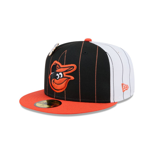 Baltimore Orioles Pinstripe League Pin 59FIFTY Fitted Hat - New Era Cap