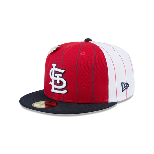 St. Louis Cardinals Pinstripe League Pin 59FIFTY Fitted Hat - New Era Cap