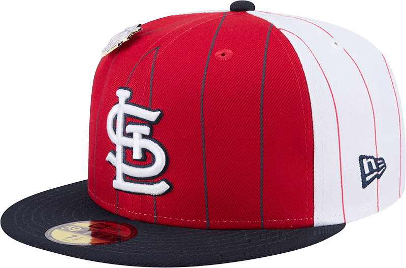 St. Louis Cardinals Pinstripe League Pin 59FIFTY Fitted Hat