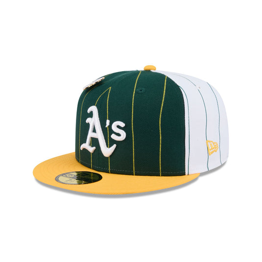 Athletics Pinstripe League Pin 59FIFTY Fitted Hat - New Era Cap