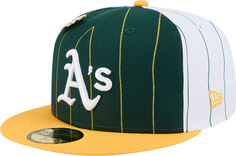 Athletics Pinstripe League Pin 59FIFTY Fitted Hat