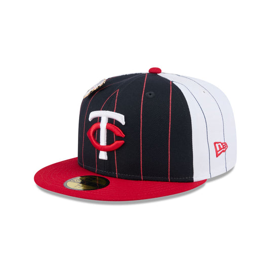 Minnesota Twins Pinstripe League Pin 59FIFTY Fitted Hat - New Era Cap