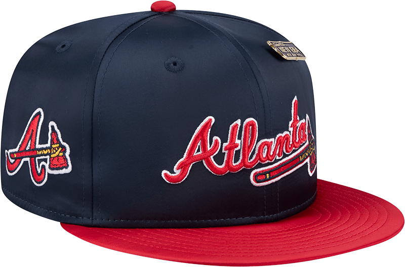 Atlanta Braves Spring Satin 59FIFTY Fitted Hat