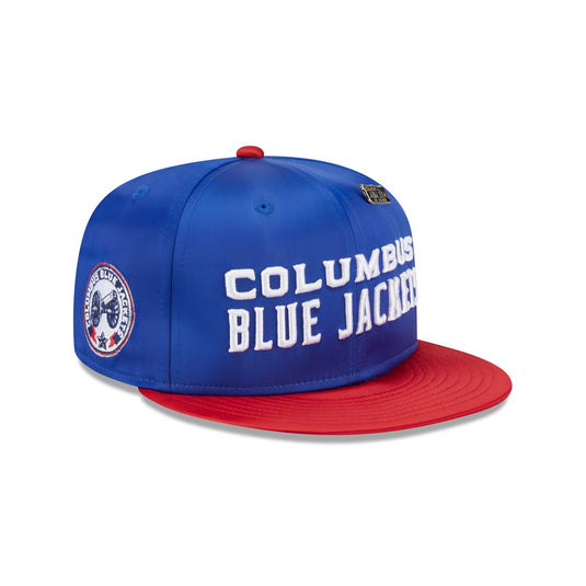 Columbus Blue Jackets Spring Satin 59FIFTY Fitted Hat - New Era Cap