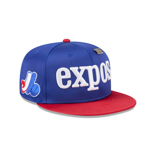 Montreal Expos Spring Satin 59FIFTY Fitted Hat - New Era Cap