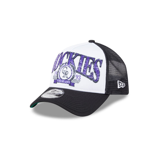 Colorado Rockies Distressed 9FORTY A-Frame Trucker Hat - New Era Cap