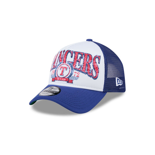 Texas Rangers Distressed 9FORTY A-Frame Trucker Hat - New Era Cap