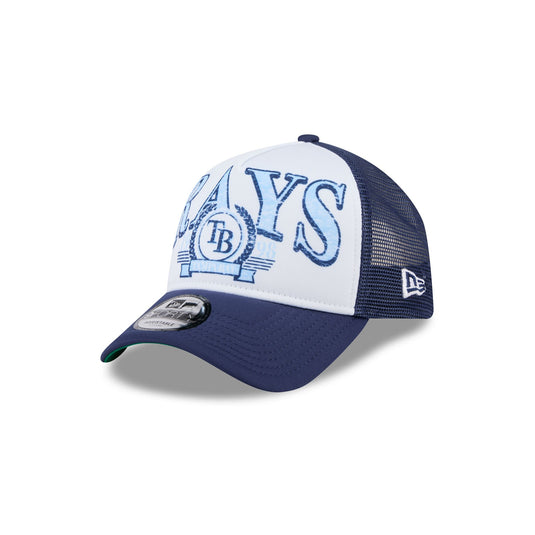 Tampa Bay Rays Distressed 9FORTY A-Frame Trucker Hat - New Era Cap