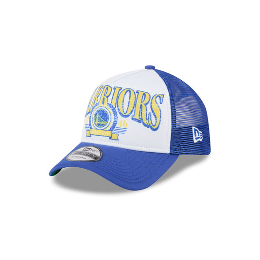 Golden State Warriors Distressed 9FORTY A-Frame Trucker Hat - New Era Cap