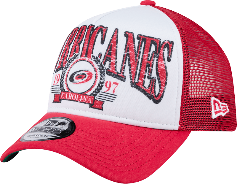 Carolina Hurricanes Distressed 9FORTY A-Frame Trucker Hat