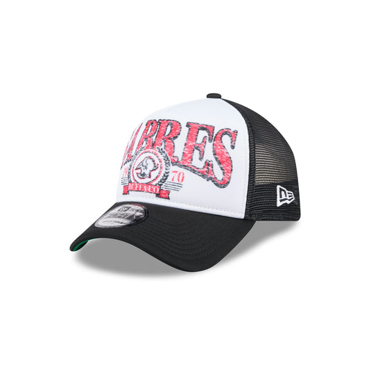 Buffalo Sabres Distressed Alternate 9FORTY A-Frame Trucker Hat - New Era Cap