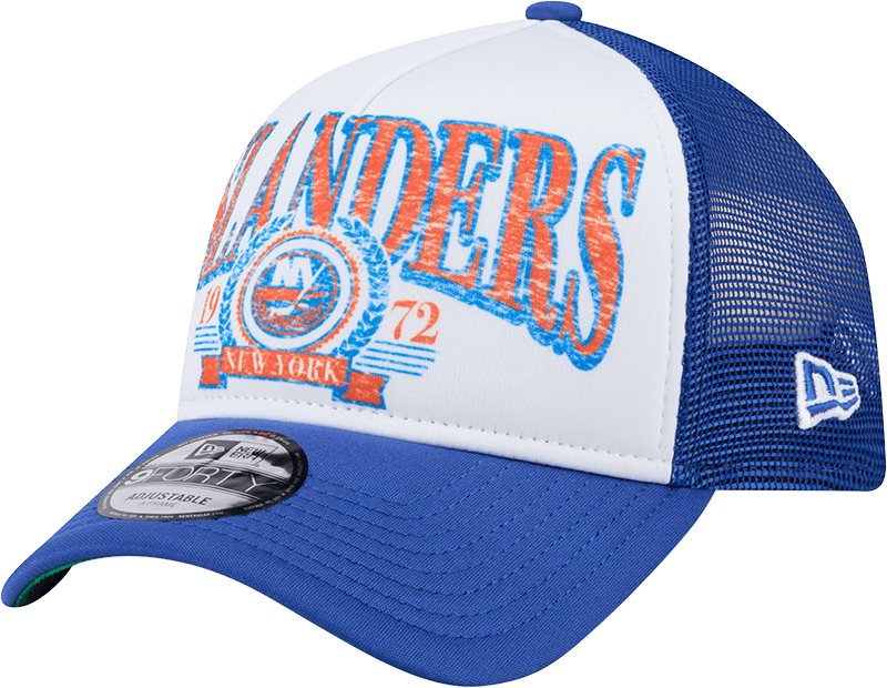 New York Islanders Distressed 9FORTY A-Frame Trucker Hat