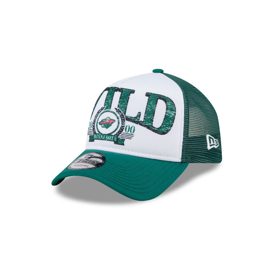 Minnesota Wild Distressed 9FORTY A-Frame Trucker Hat - New Era Cap