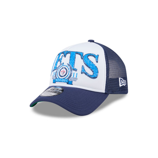 Winnipeg Jets Distressed 9FORTY A-Frame Trucker Hat - New Era Cap