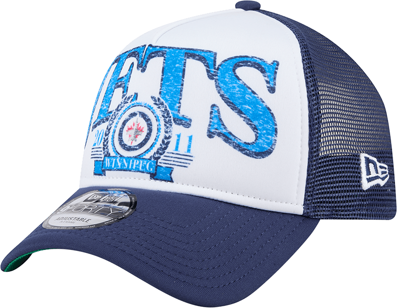 Winnipeg Jets Distressed 9FORTY A-Frame Trucker Hat
