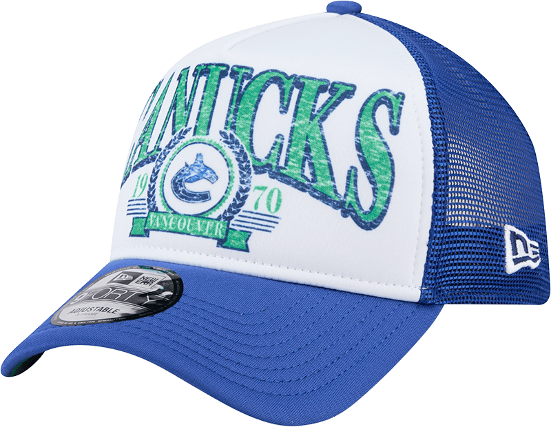 Vancouver Canucks Distressed 9FORTY A-Frame Trucker Hat